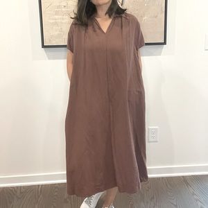 Uniqlo linen blend dress